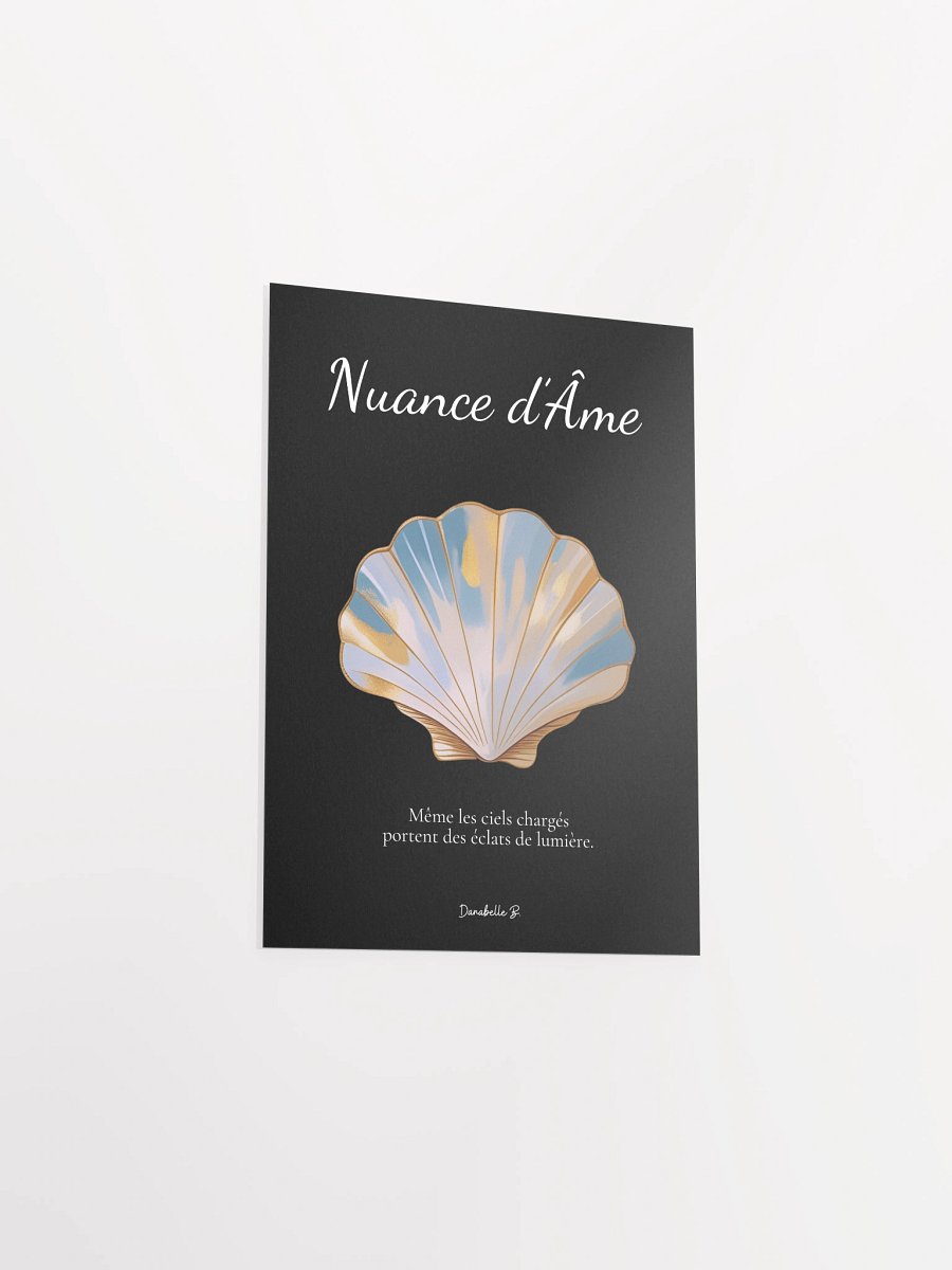 Poster artistique - Coquille Saint-Jacques - Nuance d'ame- Cadeau Déco Energie Vibratoire product image (3)
