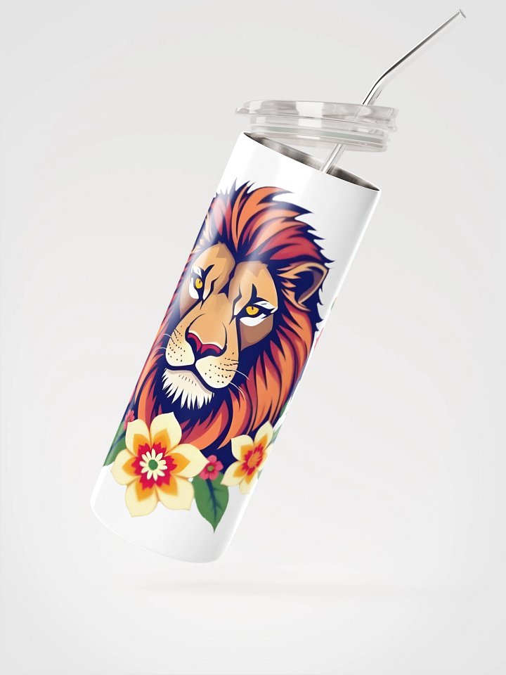 Floral Lion Stainless Steel Tumbler product image (4)