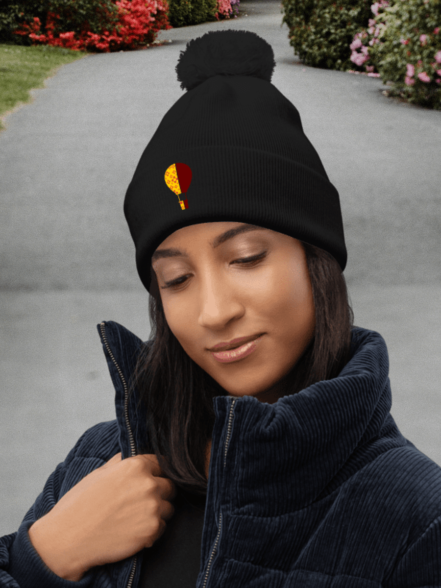 Zia Symbols Hot Air Balloon Pom-Pom Beanie product image (3)