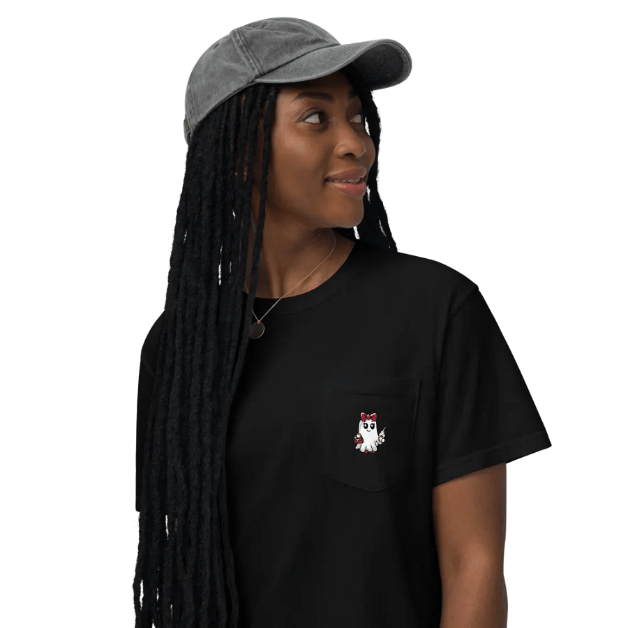 Stylish Ghost Cotton Pocket T-Shirt product image (2)