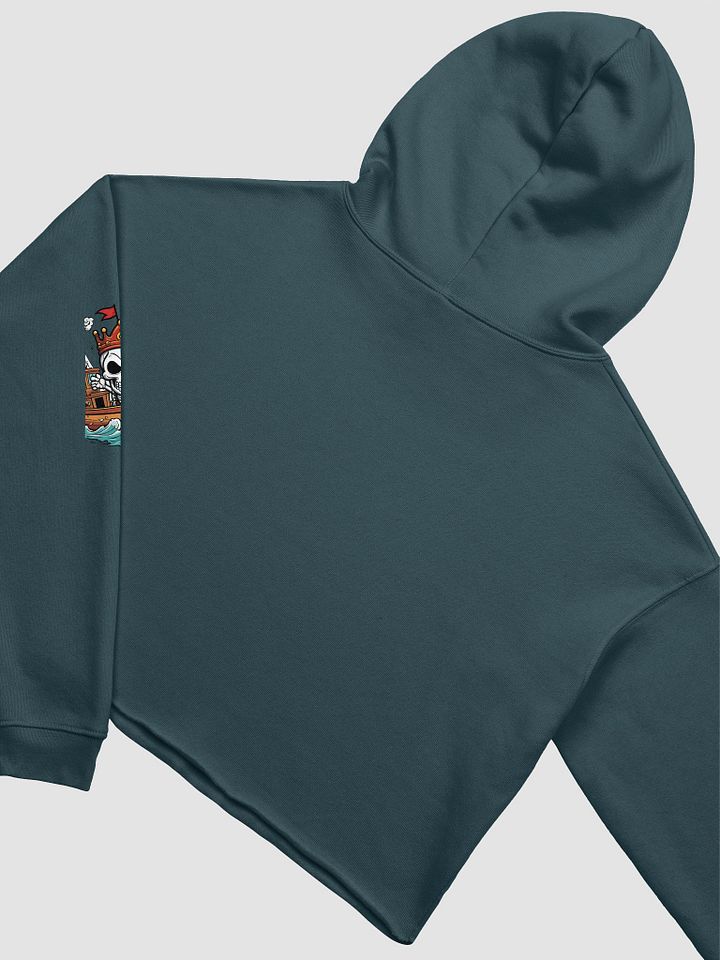 Ruler of the Waves Skeleton Crop Hoodie product image (12)