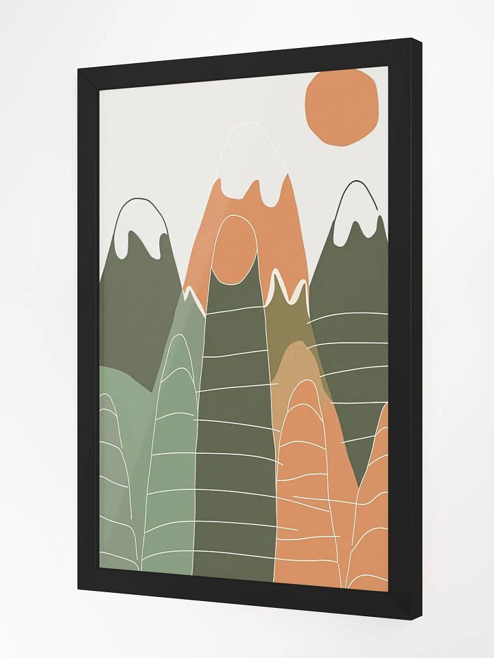 Mountains & Sun Framed Poster product image (5)