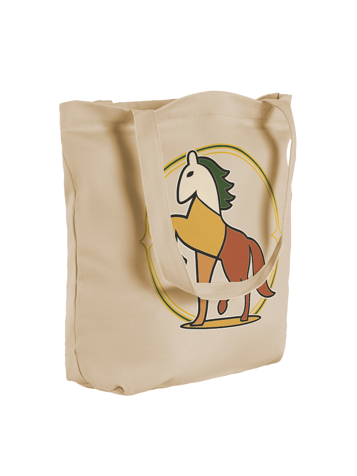Patchwork Stallion Tote Bag – Eco-Friendly Canvas Art for Everyday Carry product image (2)