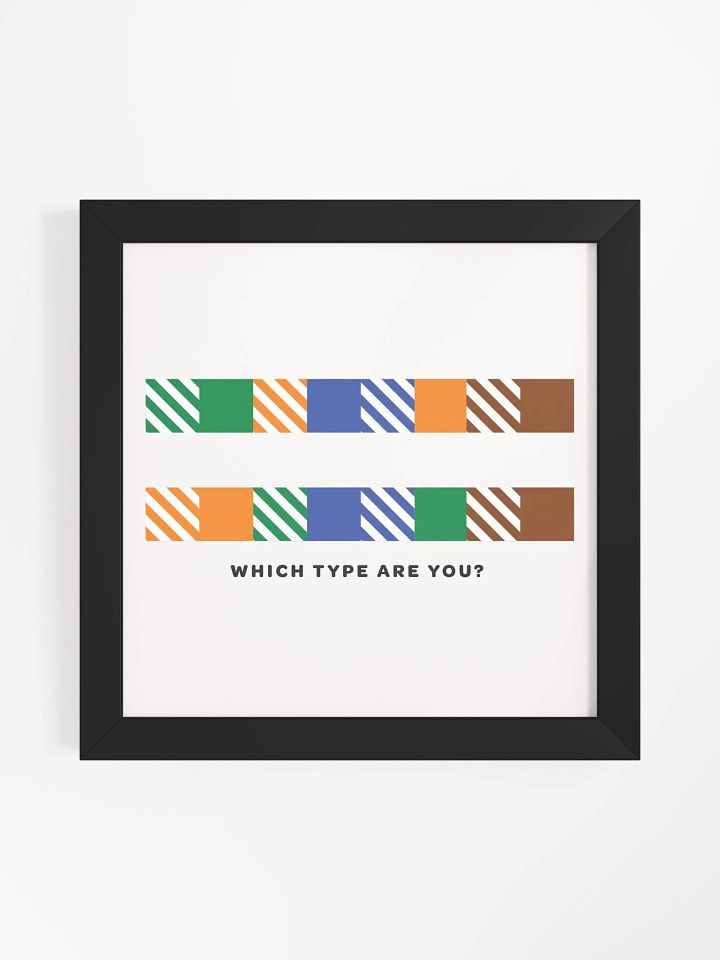 Ethernet: A vs. B - Framed Print product image (2)