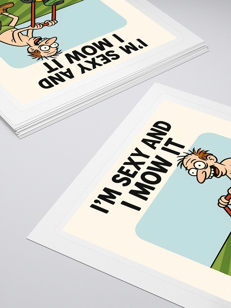 Sexy And I Mow It Sticker product image (4)