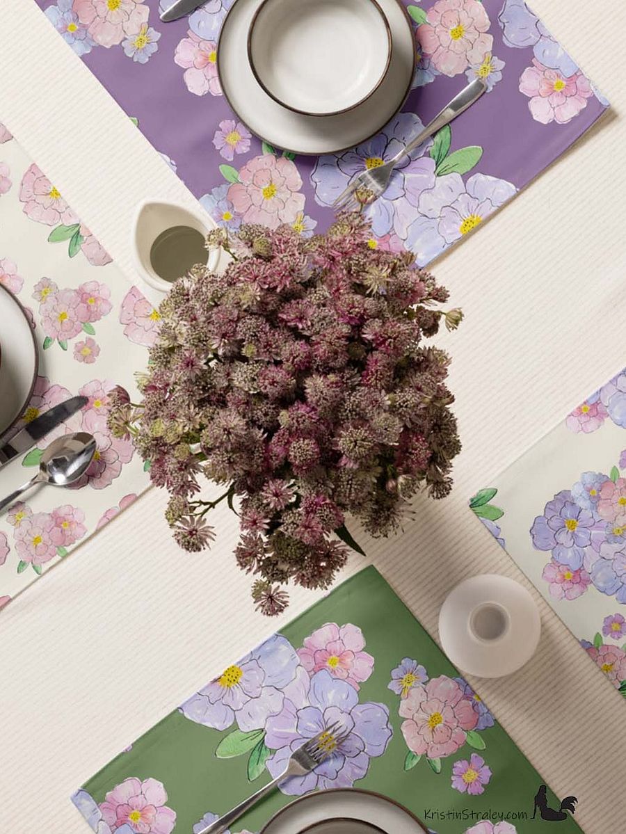 Gingham Blossoms Placemat Set of 4 product image (4)