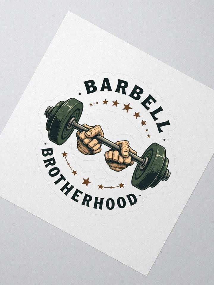 Barbell Brotherhood Kiss Cut Stickers product image (2)