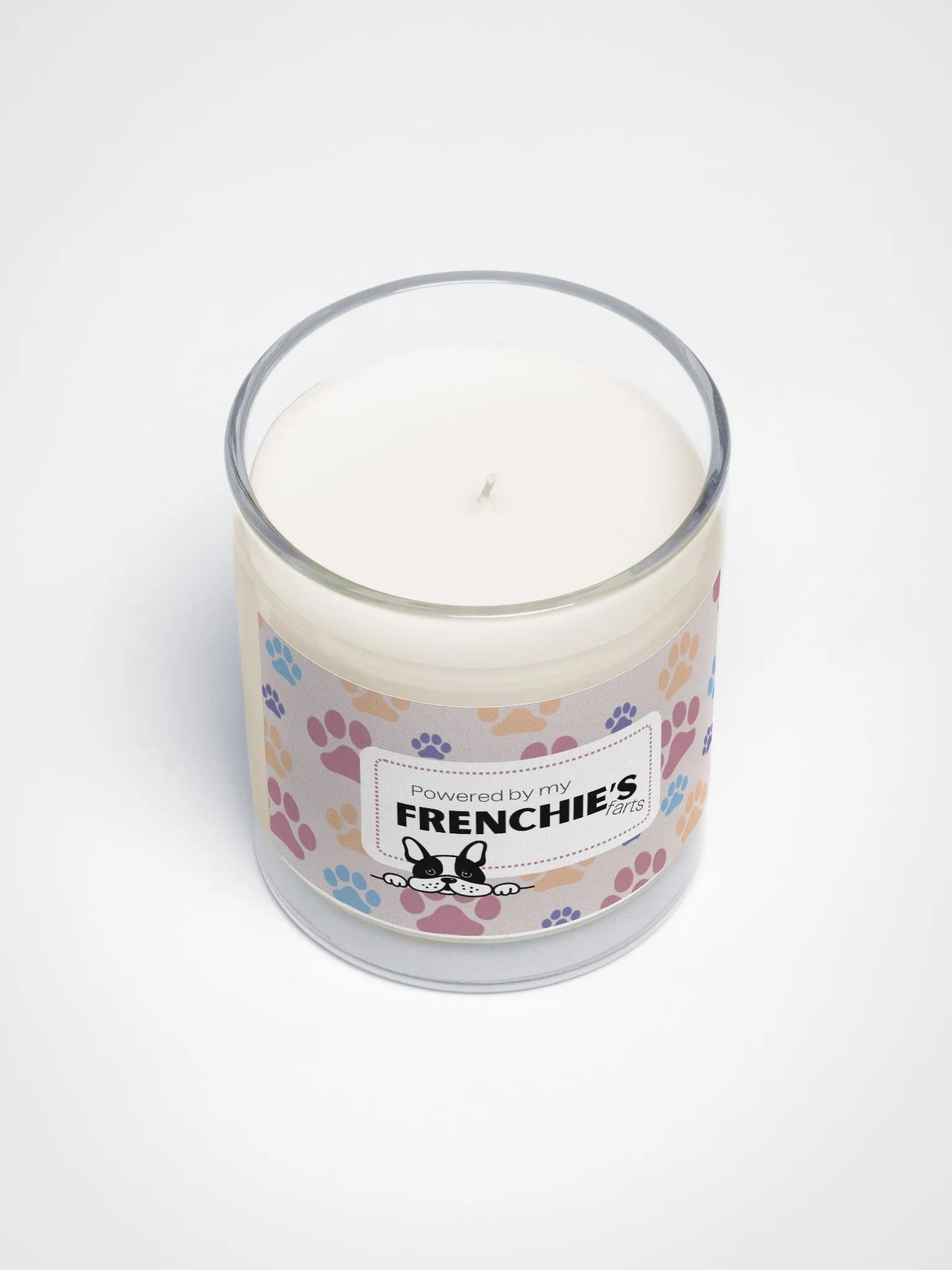 Happy Mother's Day To A French Bulldog Mom: Unscented Soy Candle - Powered By My Frenchie's Farts product image (4)
