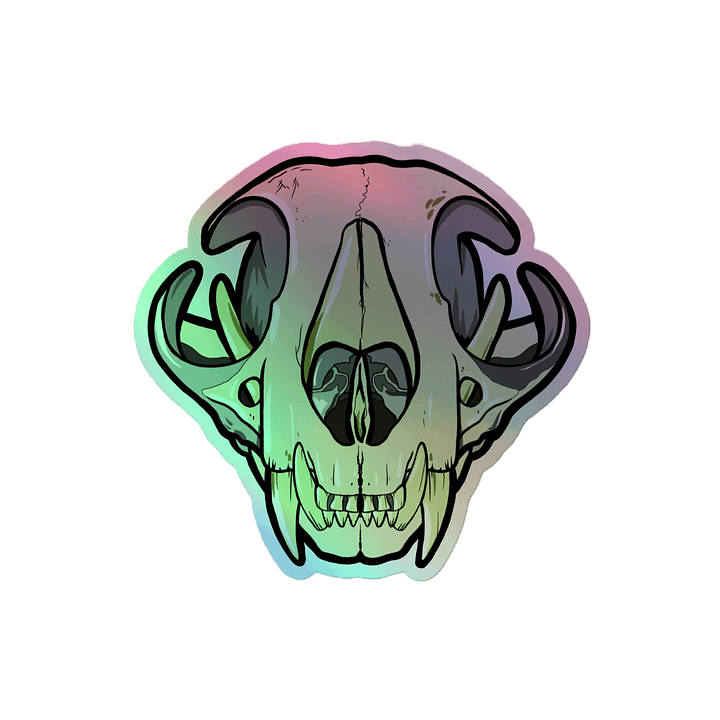 4"x4" Fang Holographic Sticker product image (1)