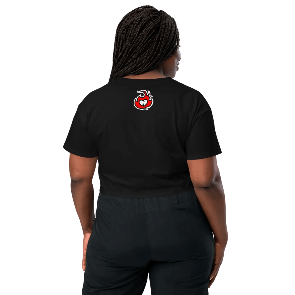 Heartbreaker Virtual Meow // Crop Top - Black and Red product image (6)