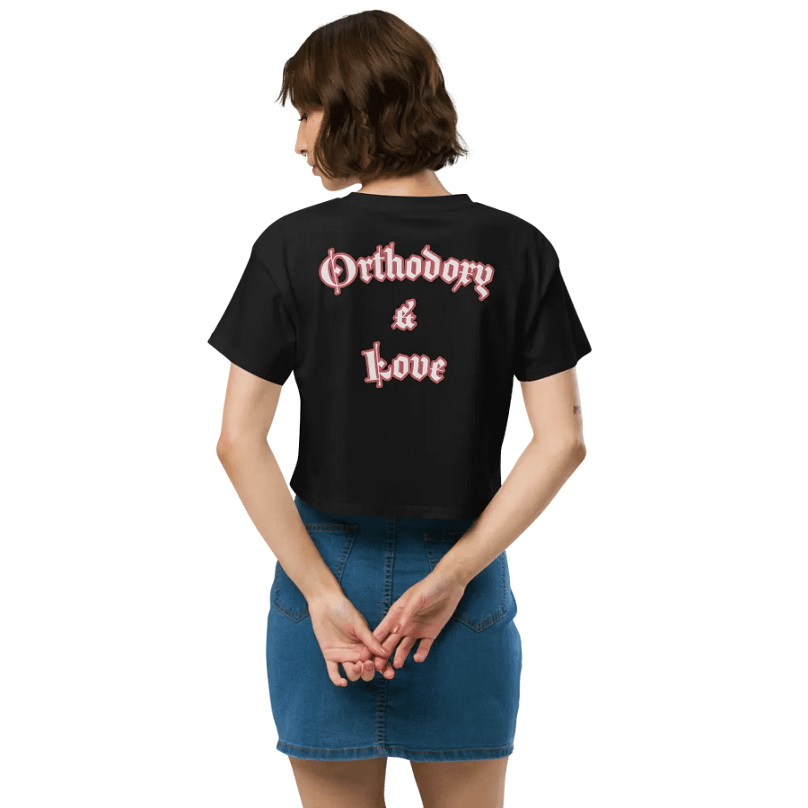 Gothic Love Skulls Women's Crop Top product image (10)