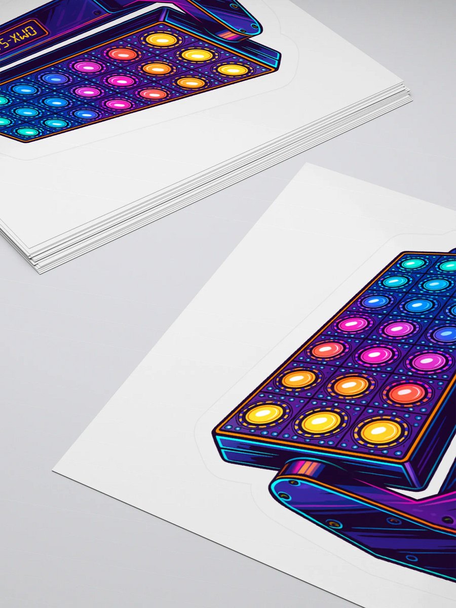 Theatrically Jerry: "Rainbow Wash" LED Moving Head Wash Light Stickers product image (11)