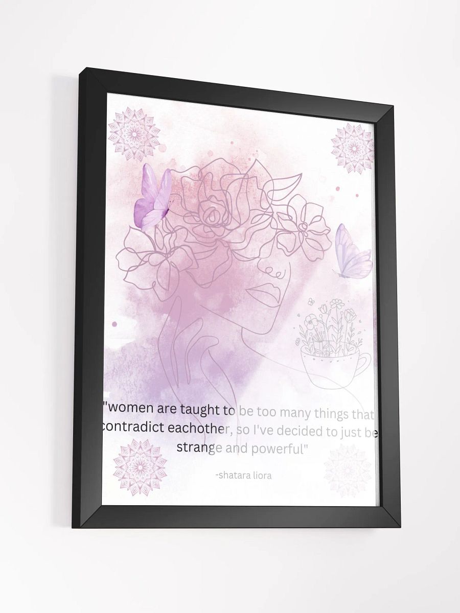 strange and powerful - framed design product image (3)