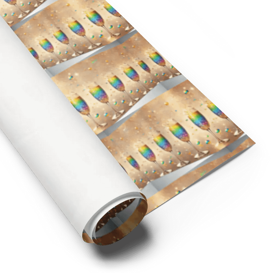 Rainbow Celebration Toast Wall Wrapping Paper Set product image (6)
