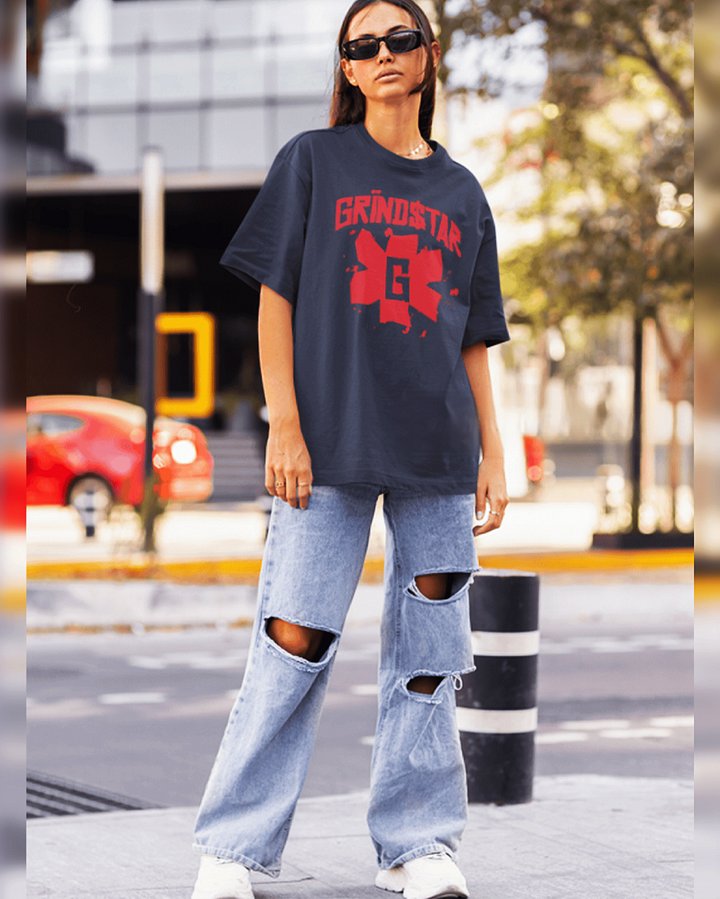 GRIND STAR RED EMBLEM TEE product image (2)