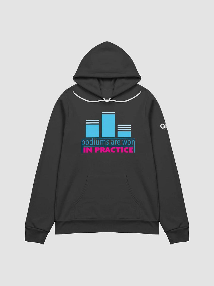 Podiums Are Won In Practice Hoodie: Blue & Pink product image (1)