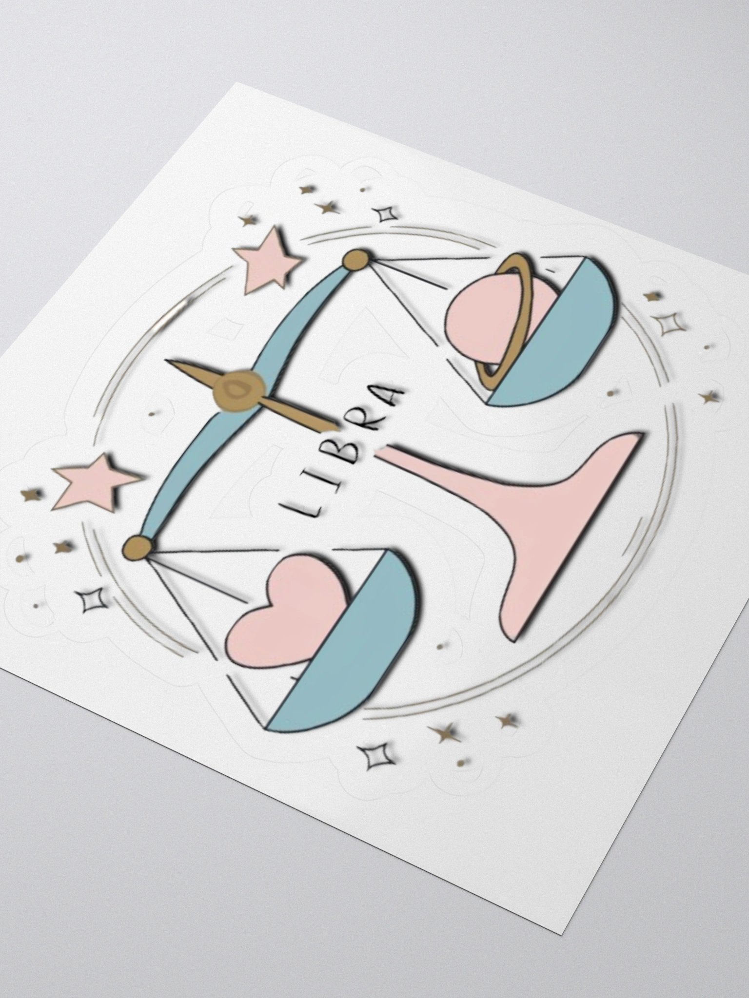 Libra Kiss-Cut Sticker product image (8)