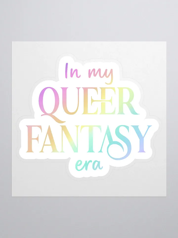 Queer Fantasy Era White Sticker product image (1)