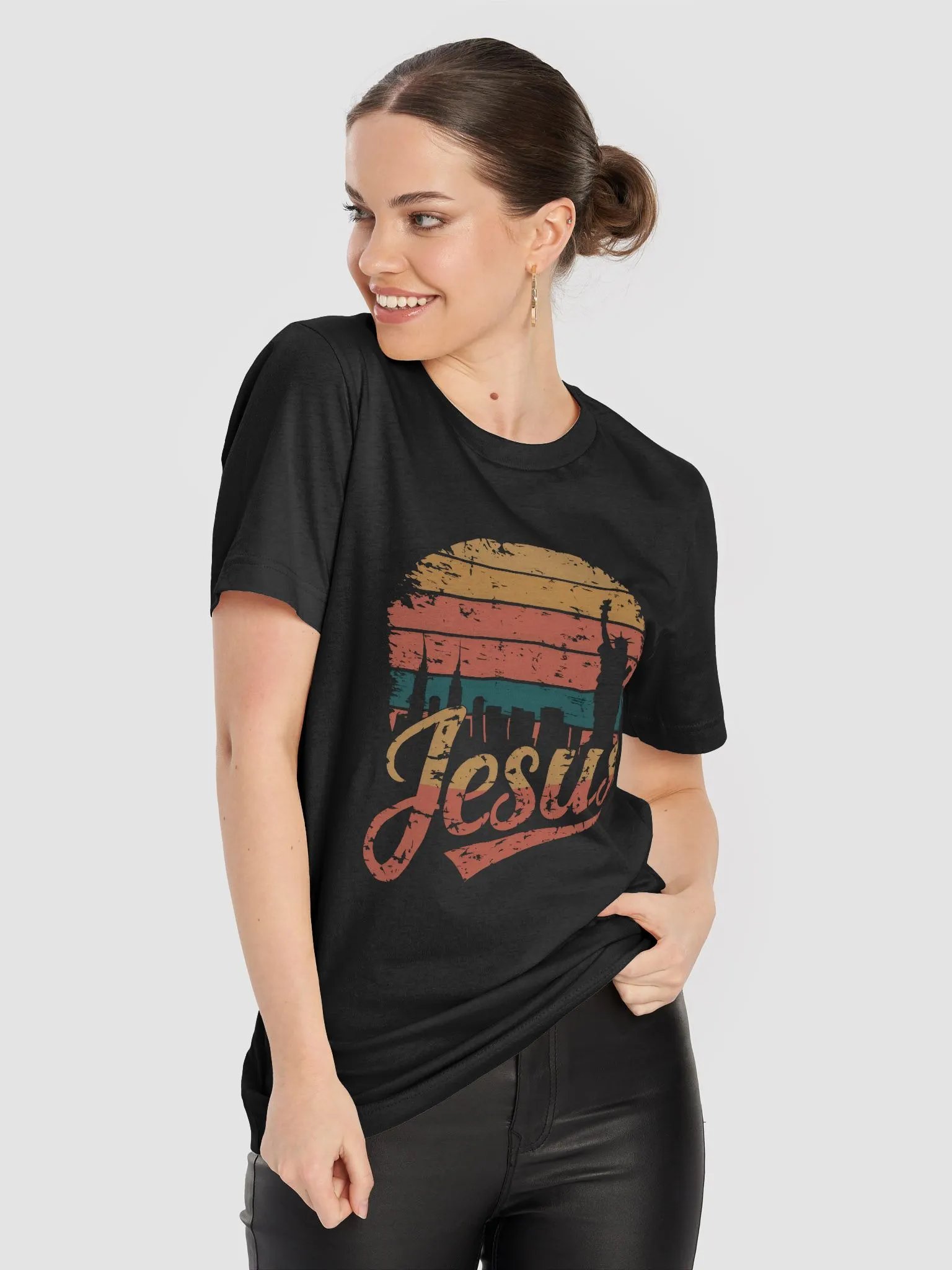 Jesus Sunset City Skyline Tee product image (8)