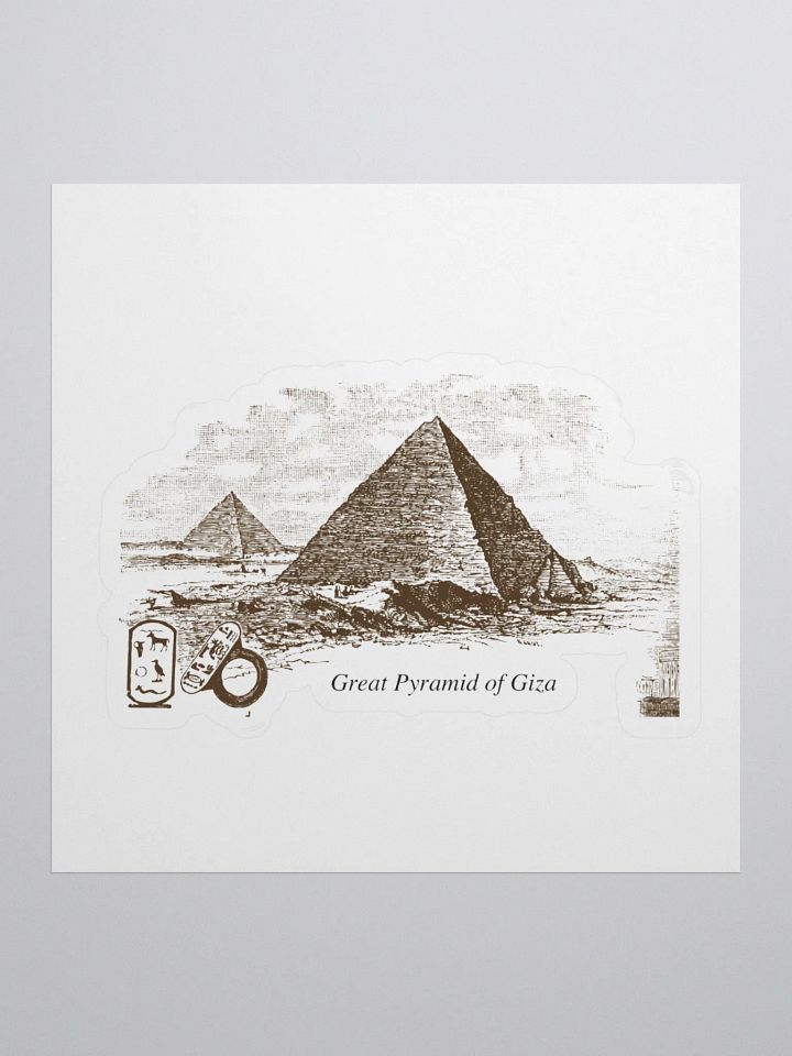 Great Pyramid of Giza - Scientific Illustration Stickers product image (1)