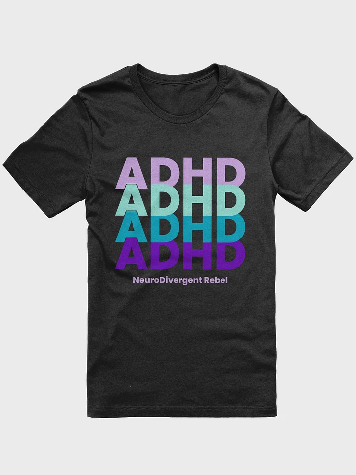 ADHD x4 (Lavender, teal, purple, and turquoise words) Super Soft T-shirt product image (12)