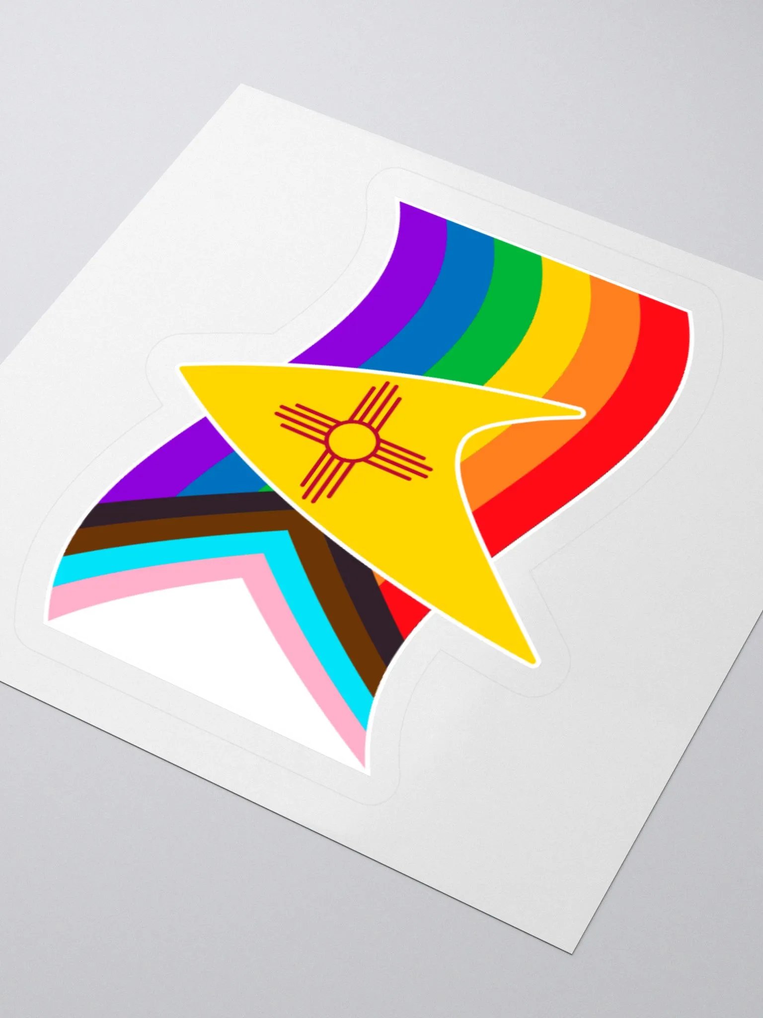 NM Flag Badge with Pride Flag product image (3)