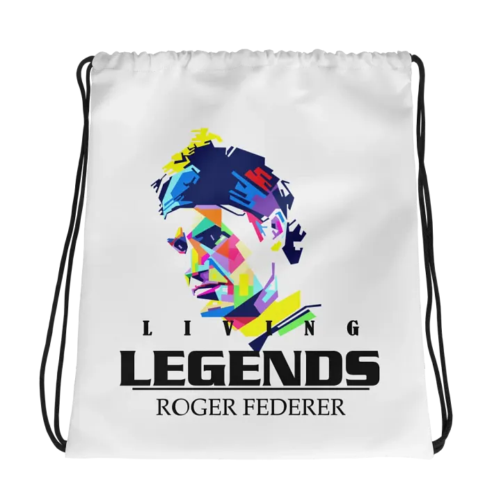 living legend australian open Pop Art Geometric Face Drawstring Bag product image (1)