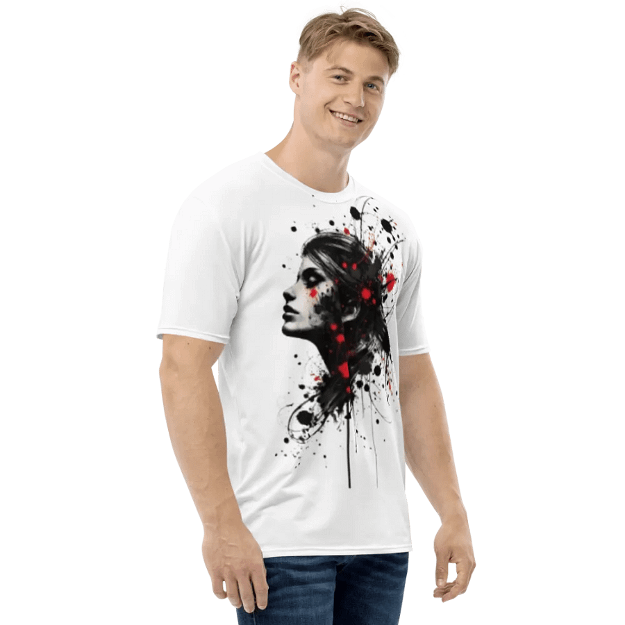 Ink Splatter Profile All-Over T-Shirt product image (4)