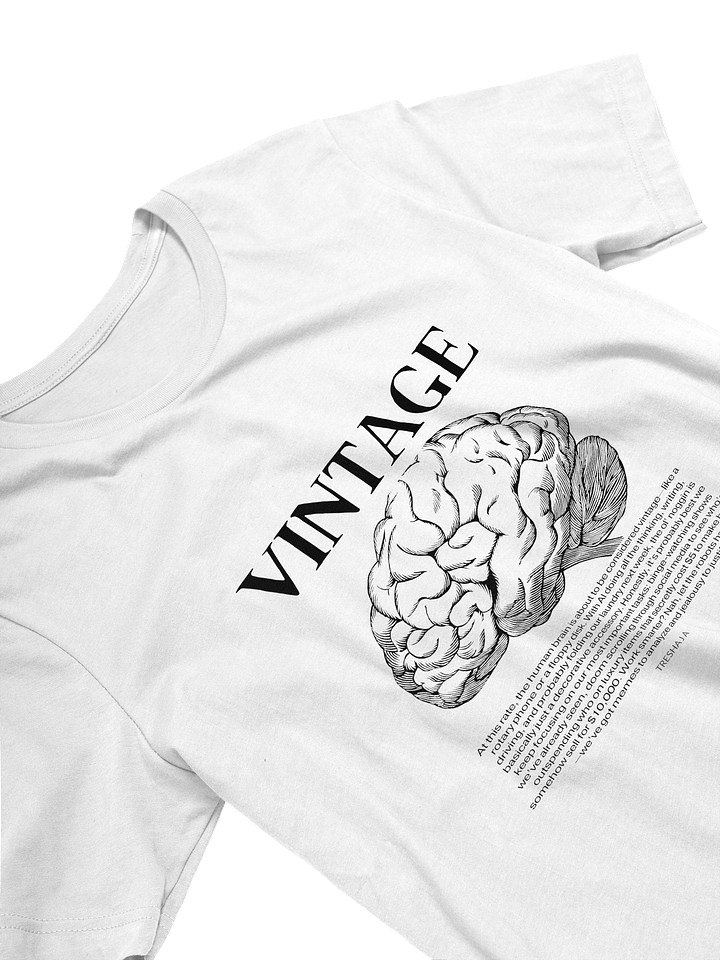 Vintage Brain White Tee product image (2)