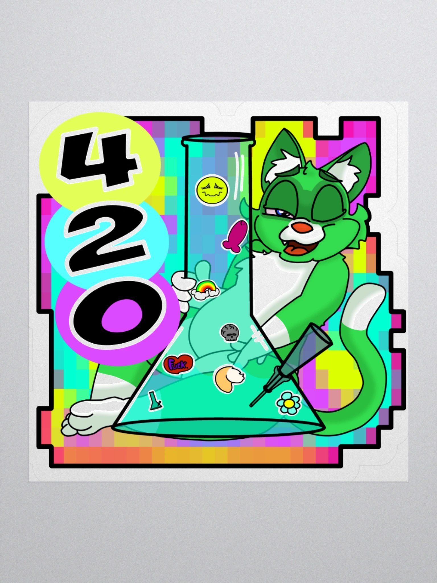d20 Bong Pinup 2025 Sticker product image (3)