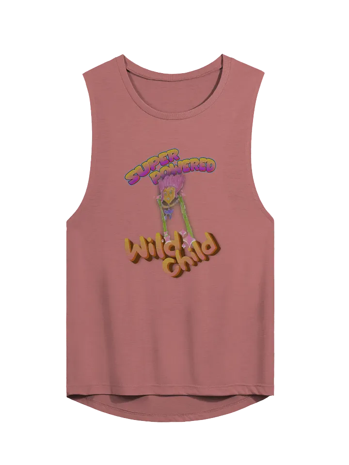 Super Powered Wild Child - Bella + Canvas Women's Flowy Muscle Tank product image (1)