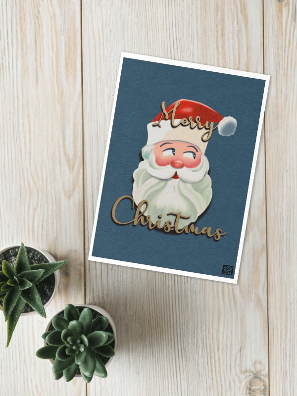 Santa Merry Christmas (blue) product image (2)