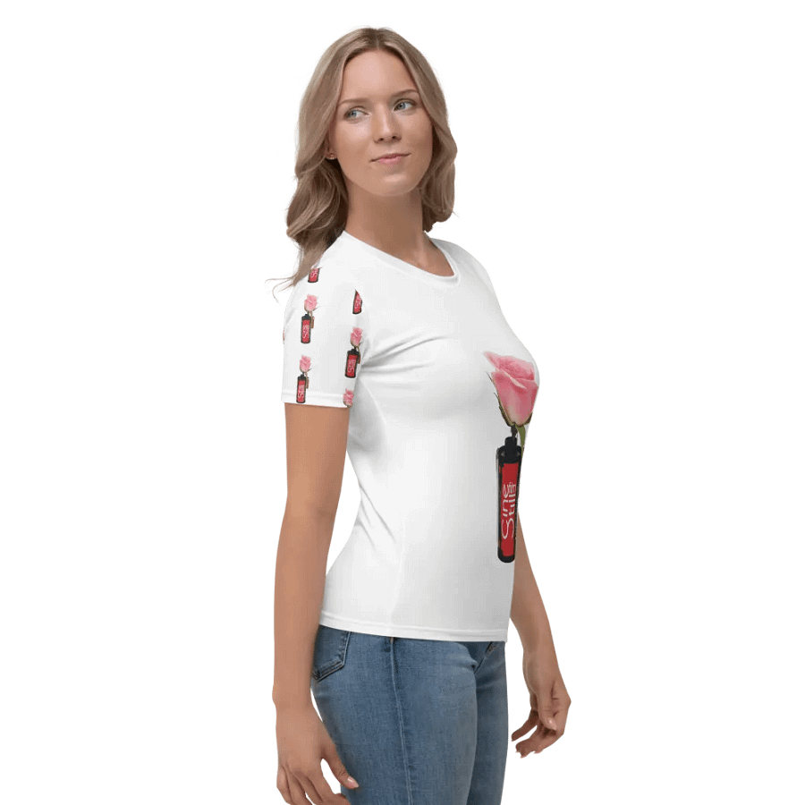 Cinestill Rose Baby Doll T-Shirt (Sleeve Print) product image (3)
