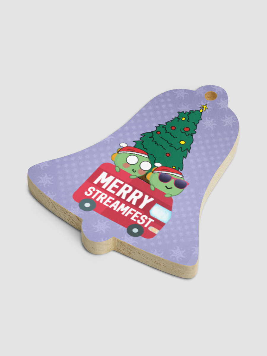 Merry Streamfest Wooden Ornament [Bell] product image (2)
