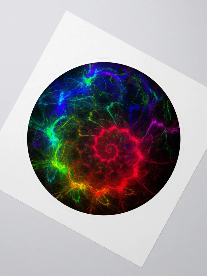 Fractal Chakra Kiss Cut Sticker product image (2)