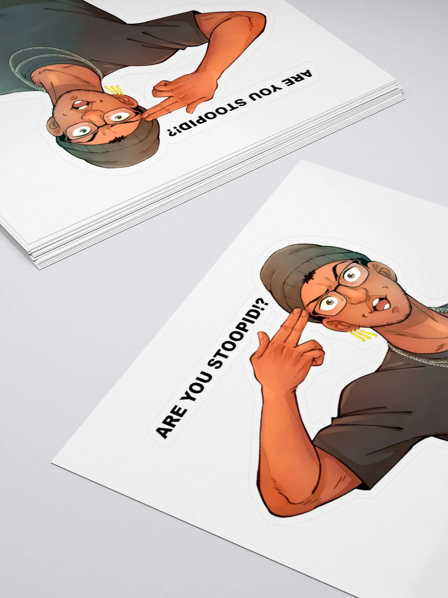 SAMI SY 'Are You Stoopid' Sticker product image (4)