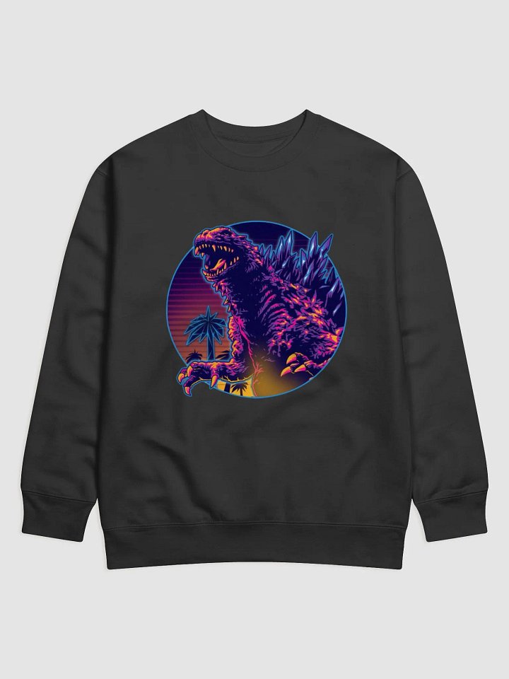 Godzilla Graphic Synthwave Jumper product image (1)