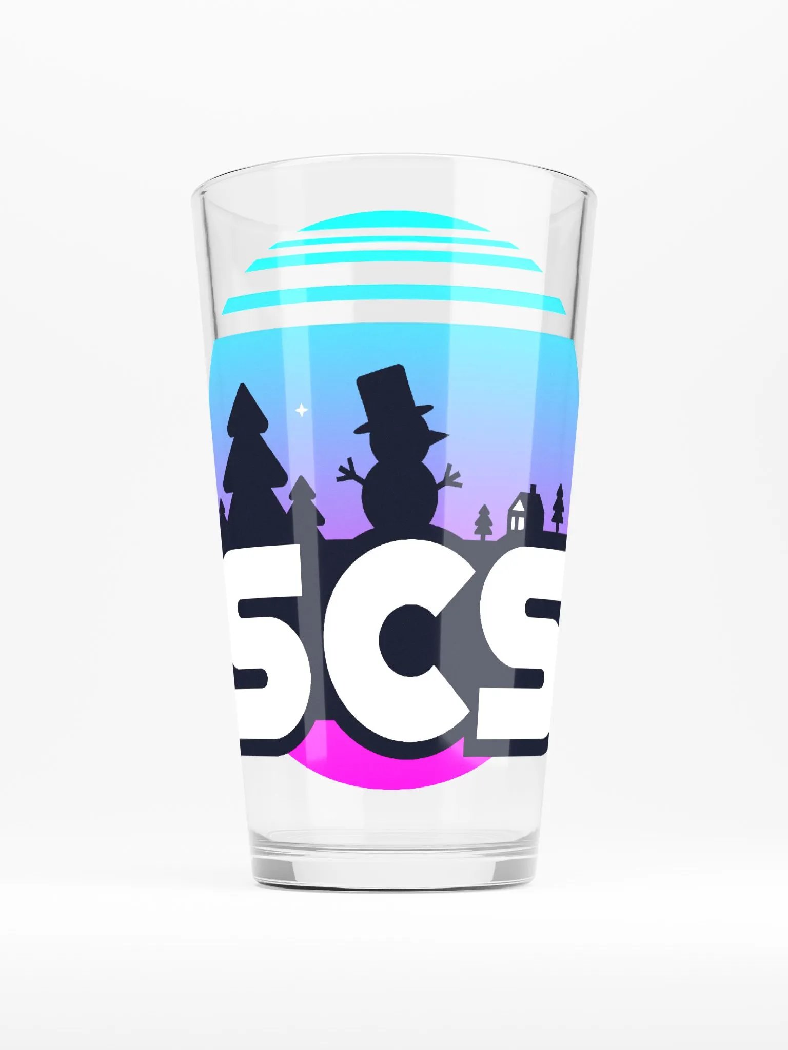SCS WINTER VIBES PINT GLASS product image (1)