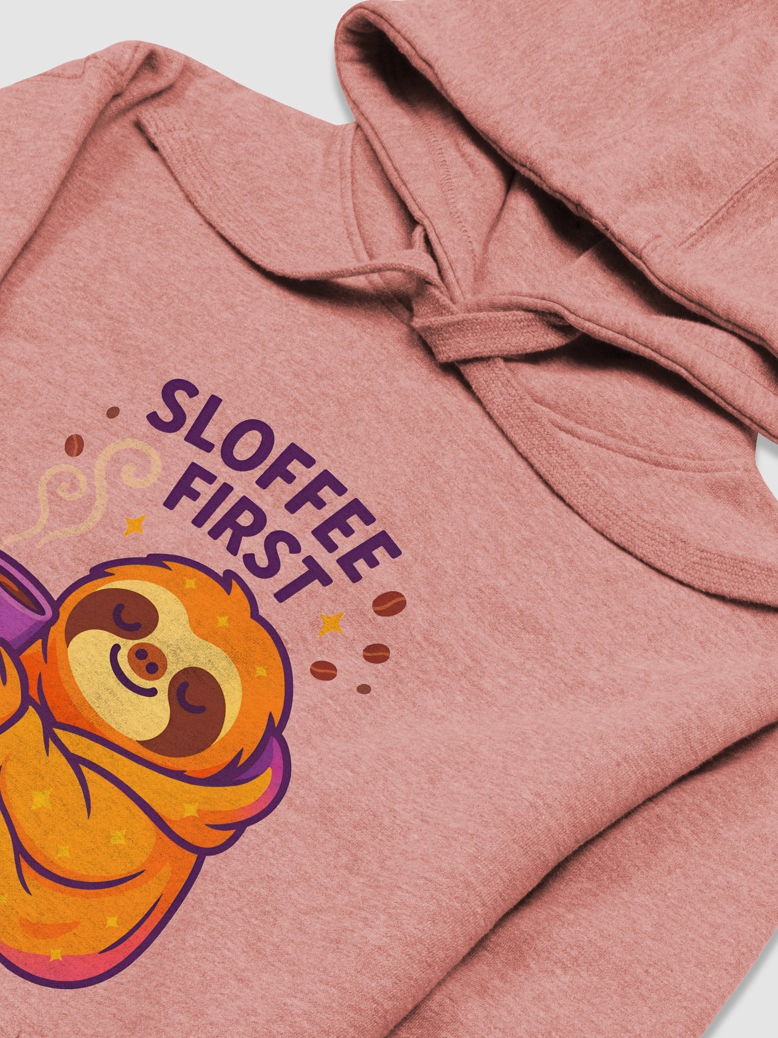 Sloffee First – Funny Sloth Coffee Hoodie | Cozy Loungewear from the Sloths Having Snacks Collection product image (3)
