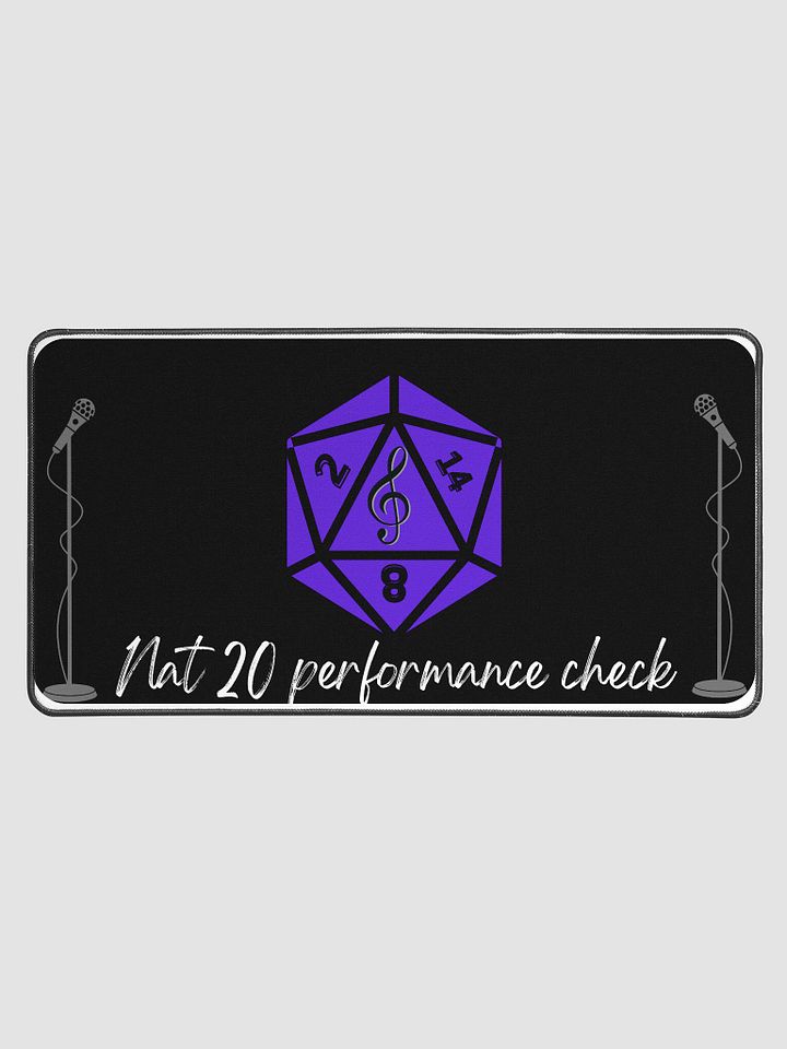 Role-Playing Game Dice Mat - Nat 20 Performance Check for Tabletop Enthusiasts product image (1)