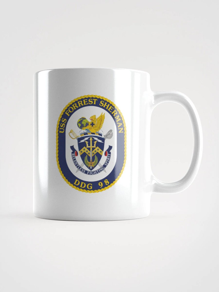 USS Forrest Sherman DDG 98: White Coffee Cup product image (1)