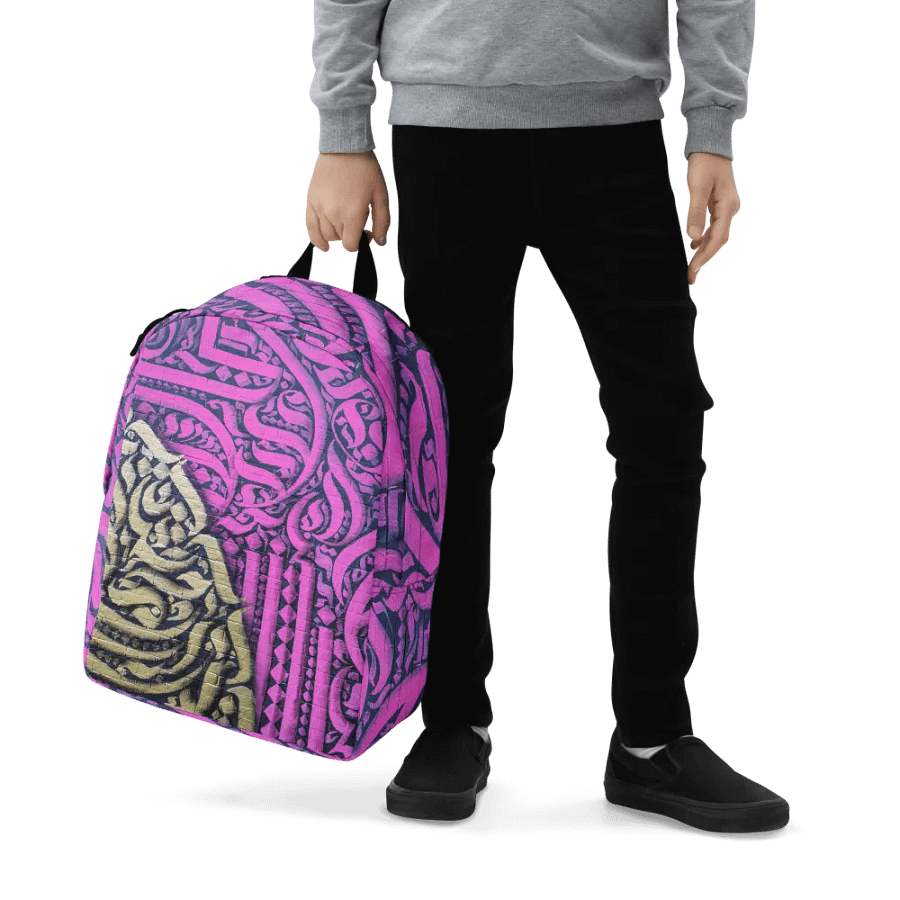 Pink and Gold Calligraphy Bag (LEFT SIDE) product image (7)