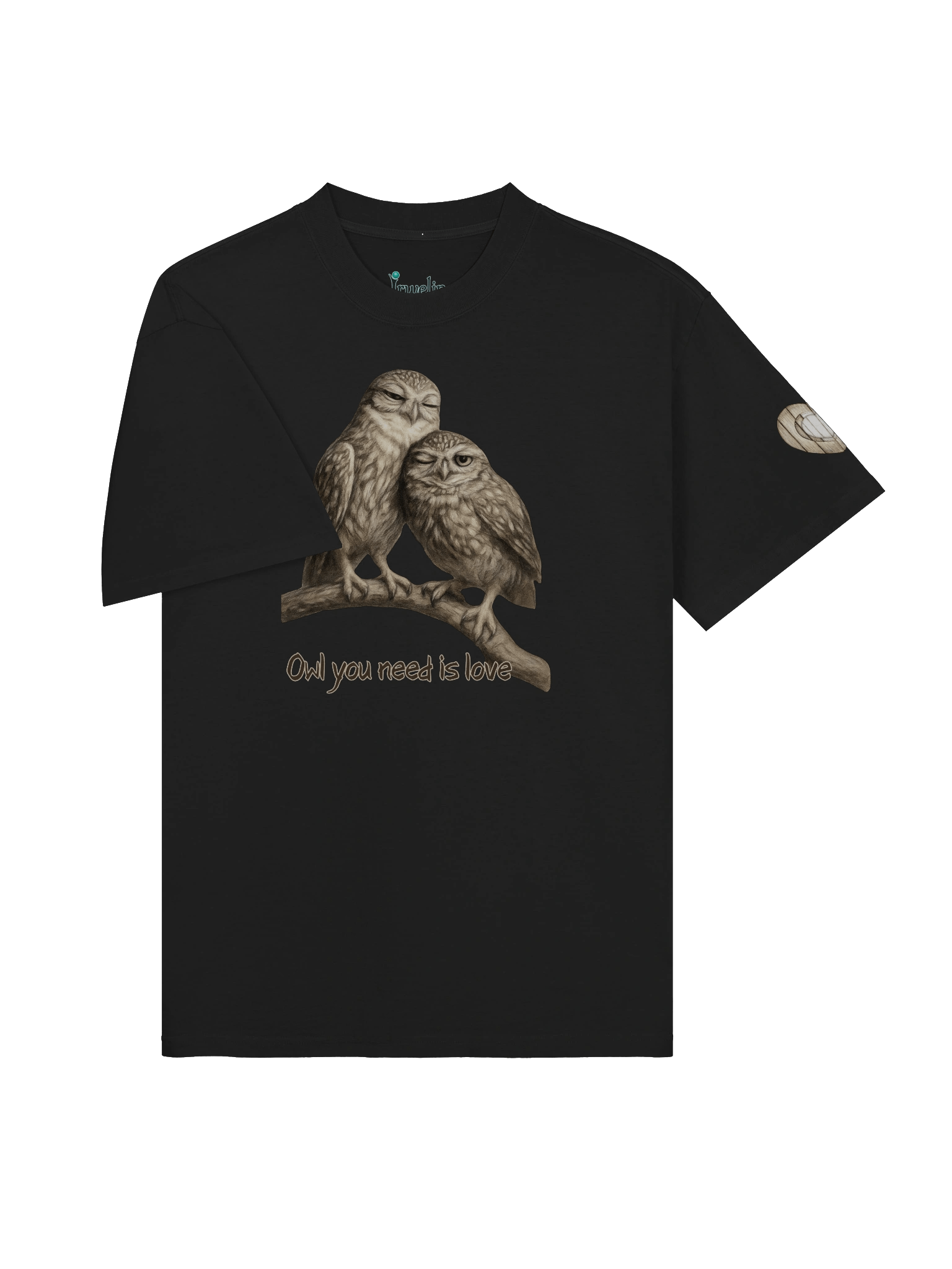 Owl Love Premium Oversized Faded T-Shirt product image (10)