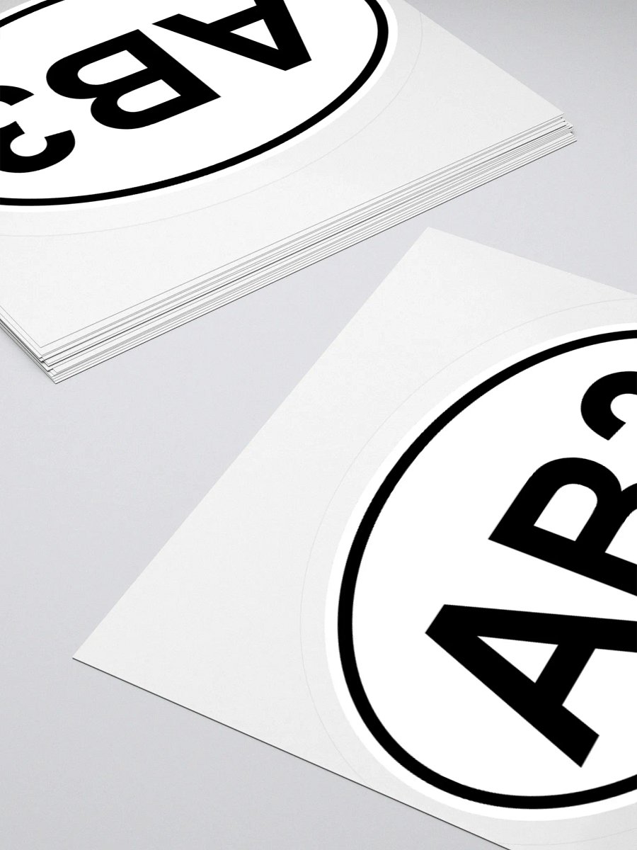 AB3 Oval Sticker product image (4)