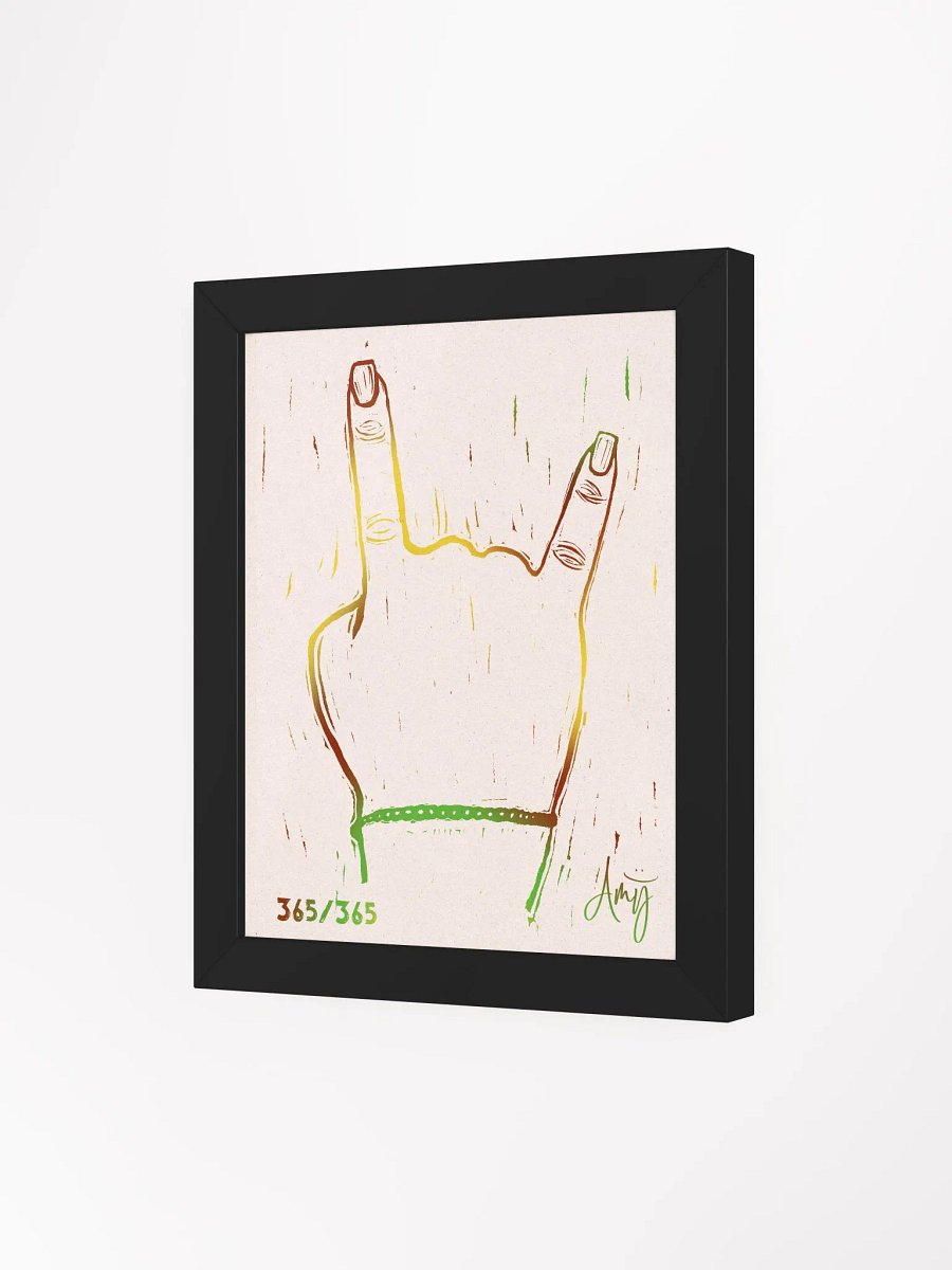 Linocut Rock On Art product image (15)