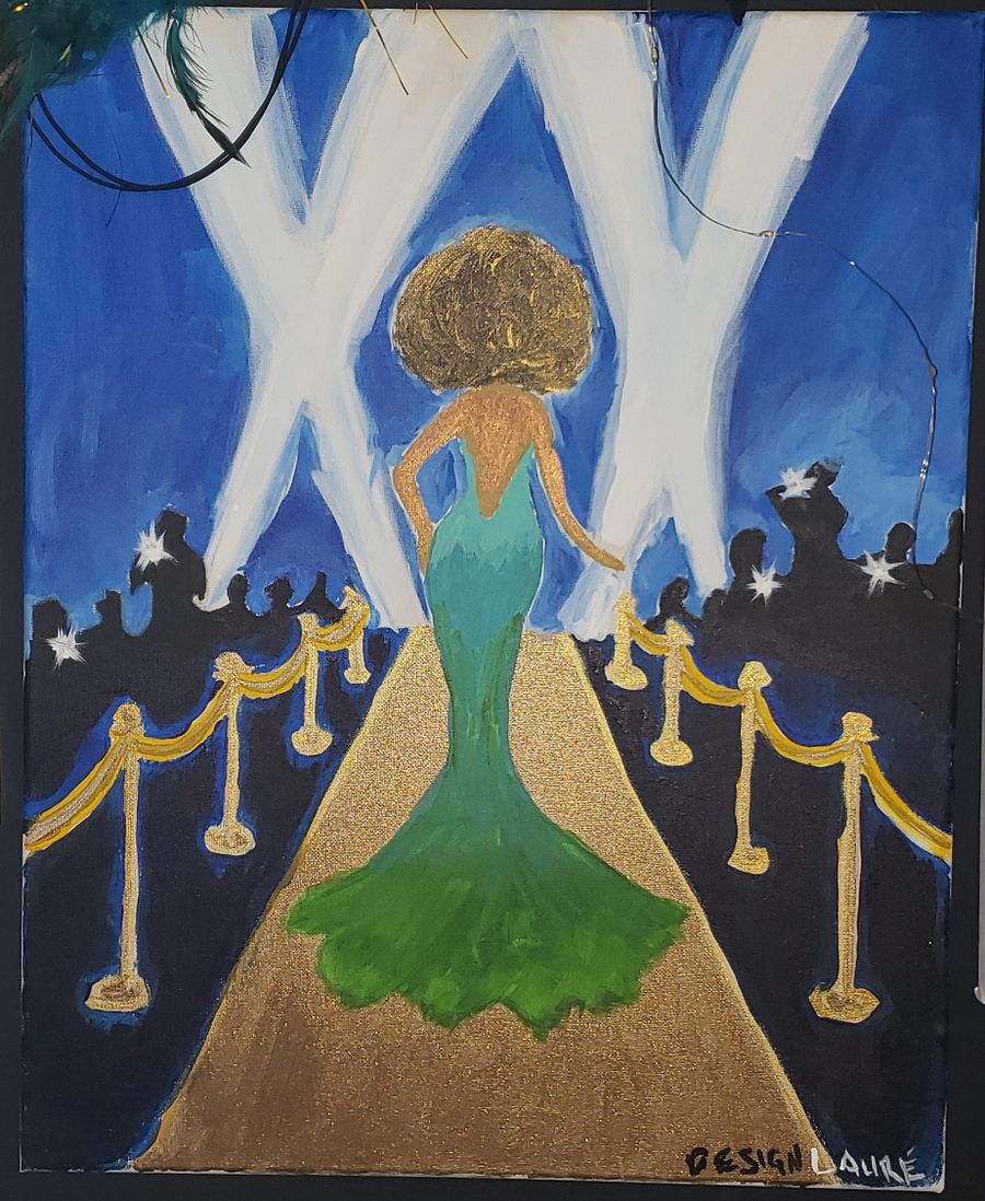 Walking the Gold Carpet Painting product image (1)