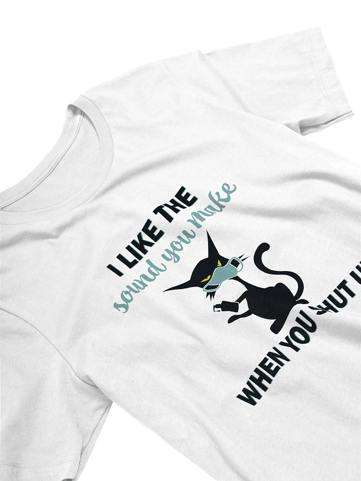 Sarcastic Cat Face Mask T-Shirt product image (2)