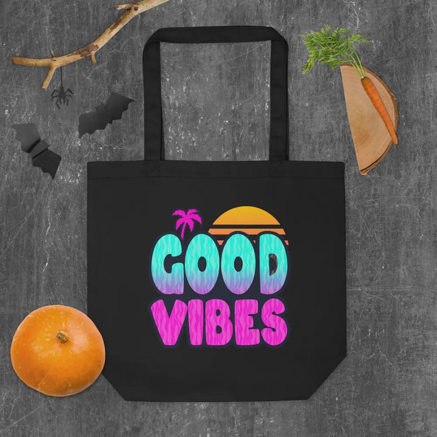 GOOD VIBES Eco-Friendly Tote Bag product image (10)