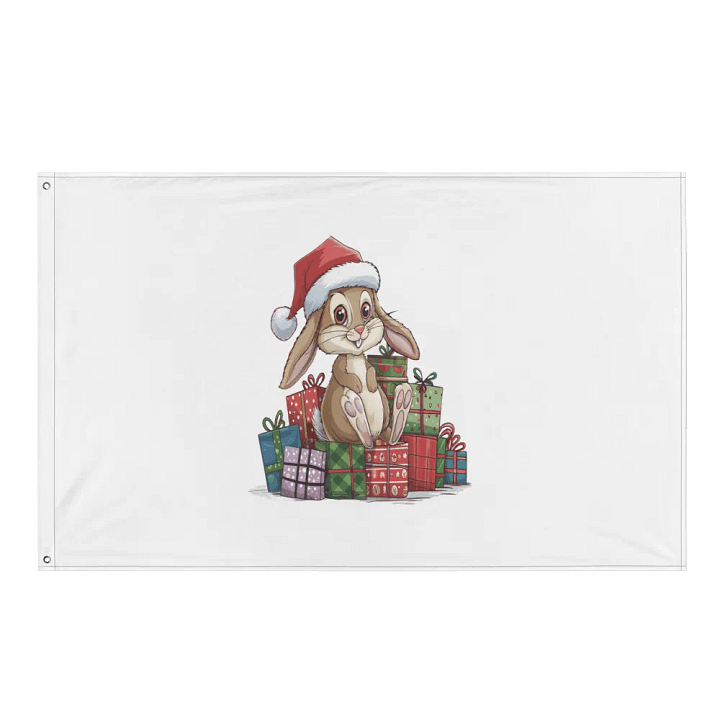 Santa Bunny Flag product image (1)
