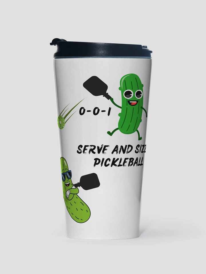 Serve and Sizzle Pickleball Stainless Steel Travel Mug product image (1)